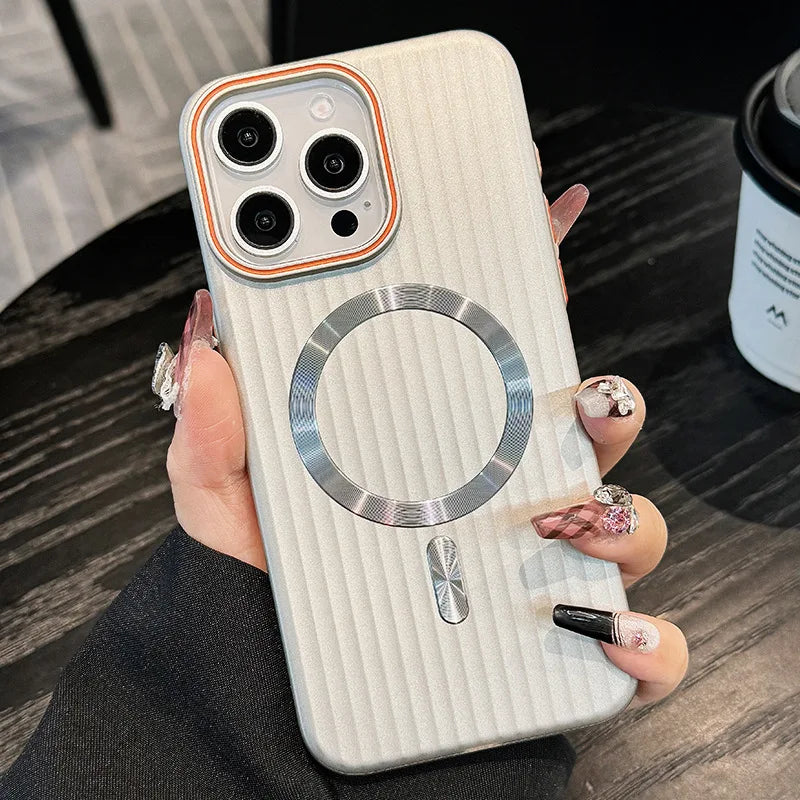 Japanese and Korean Anti-Slip Corrugated for 15promax Phone Case New Iphone14 Protective Case 13pro Max