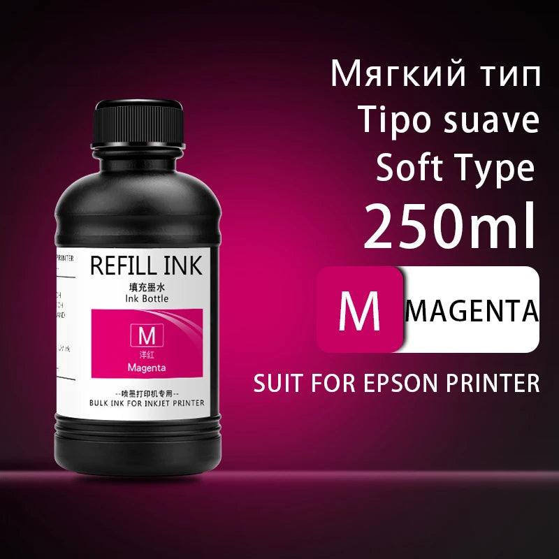 250 ml UV-härtende Tinte für Epson XP600, TX800, XP-600, TX-800, L800, L805, L1800, R290, R300, 1390, 1400, 1410, 1430, DX5, DX7, DX10 UV-Drucker