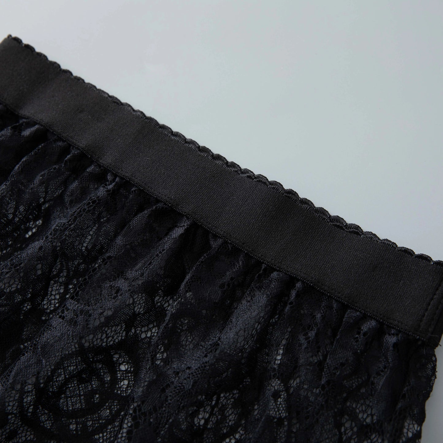 Shirt Extender Women Sexy Mesh Lace Transparent Mini Tulle Skirt Underskirt Korean Ladies High Waist Black White Short Skirt