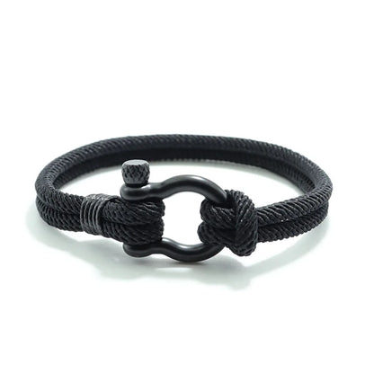 Noter Unique Outdoor Mountaineering String Bracelet For Men High Quality 4mm Cord Chain Wrap Braslet Leisure Wrist Accessories