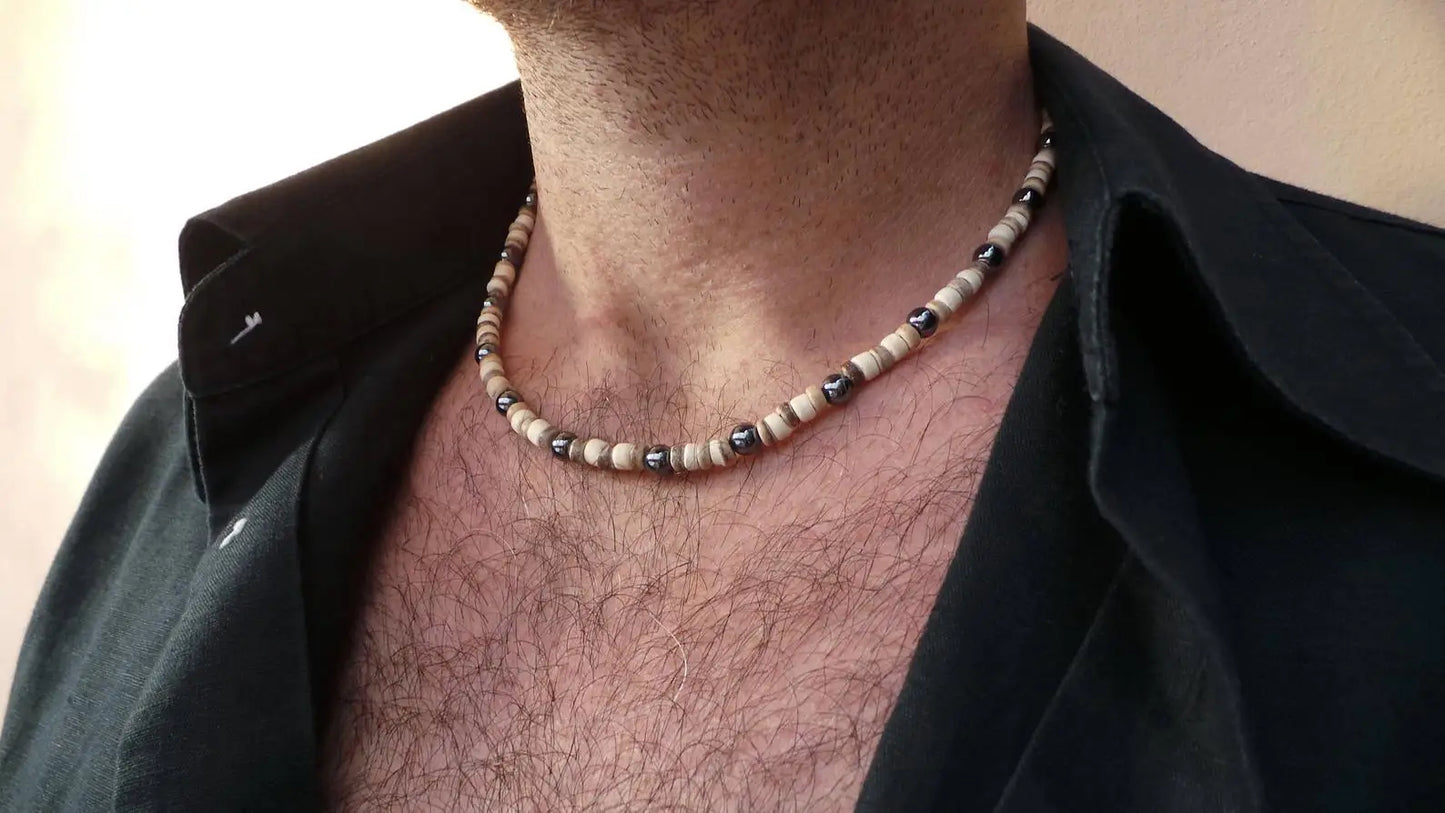 Mens Beaded necklace Necklace African Necklace Surfer necklace Mens necklace
