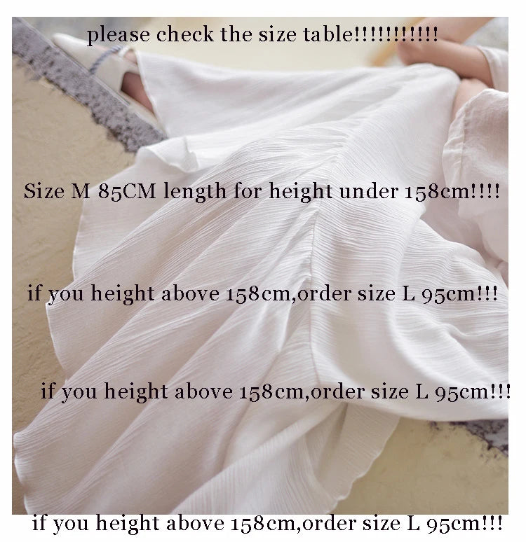 2025 Summer New Women White Long Skirt High Waist Stretch Cotton And Linen Skirts Saia Women A-Line Skirt Faldas Jupe Femme