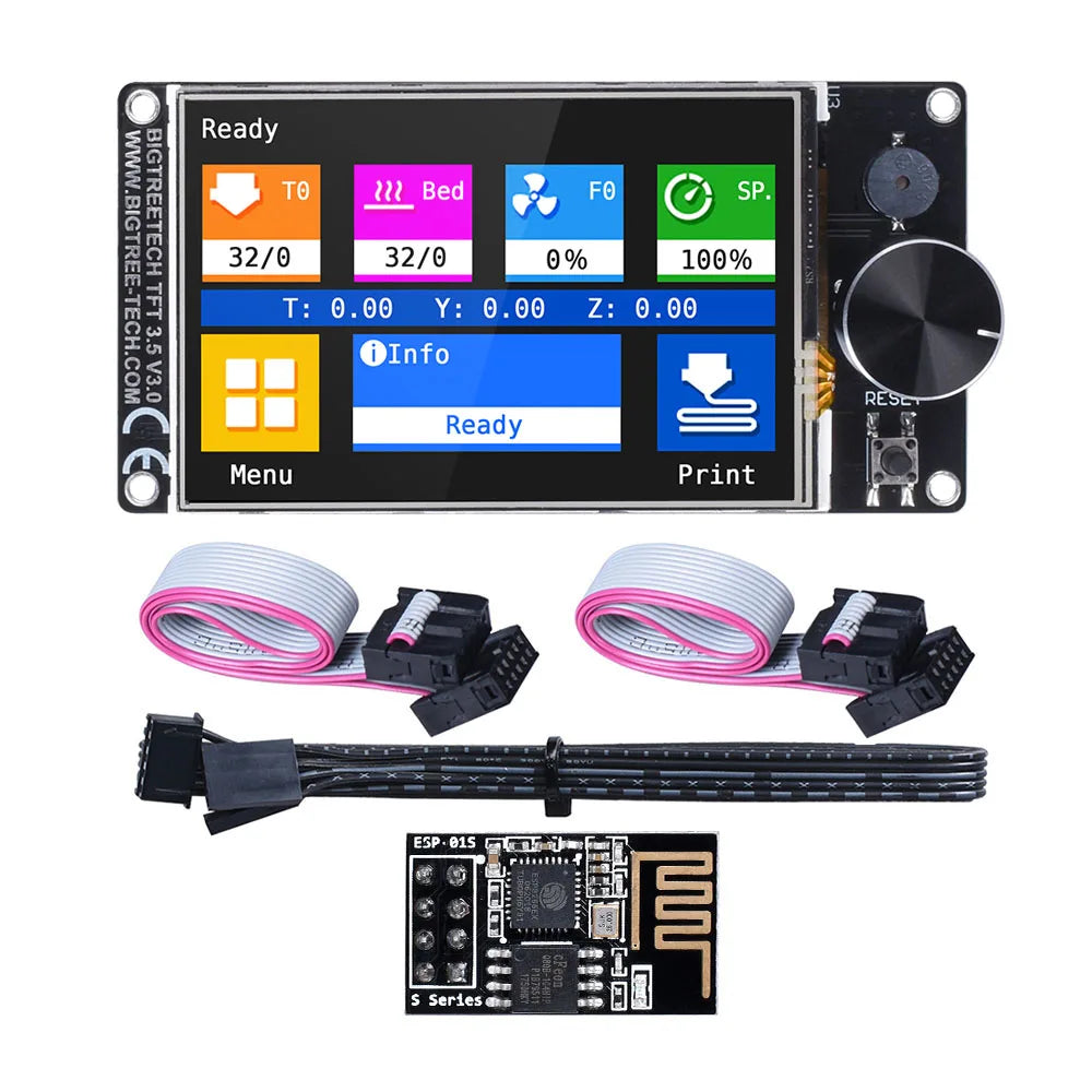 BIGTREETECH TFT35 V3.0 Touch Screen 12864LCD Wifi 3D Printer Parts vs MKS TFT35 For SKR V1.4 Turbo SKR V1.3 CR10 Ender 3 Upgrade