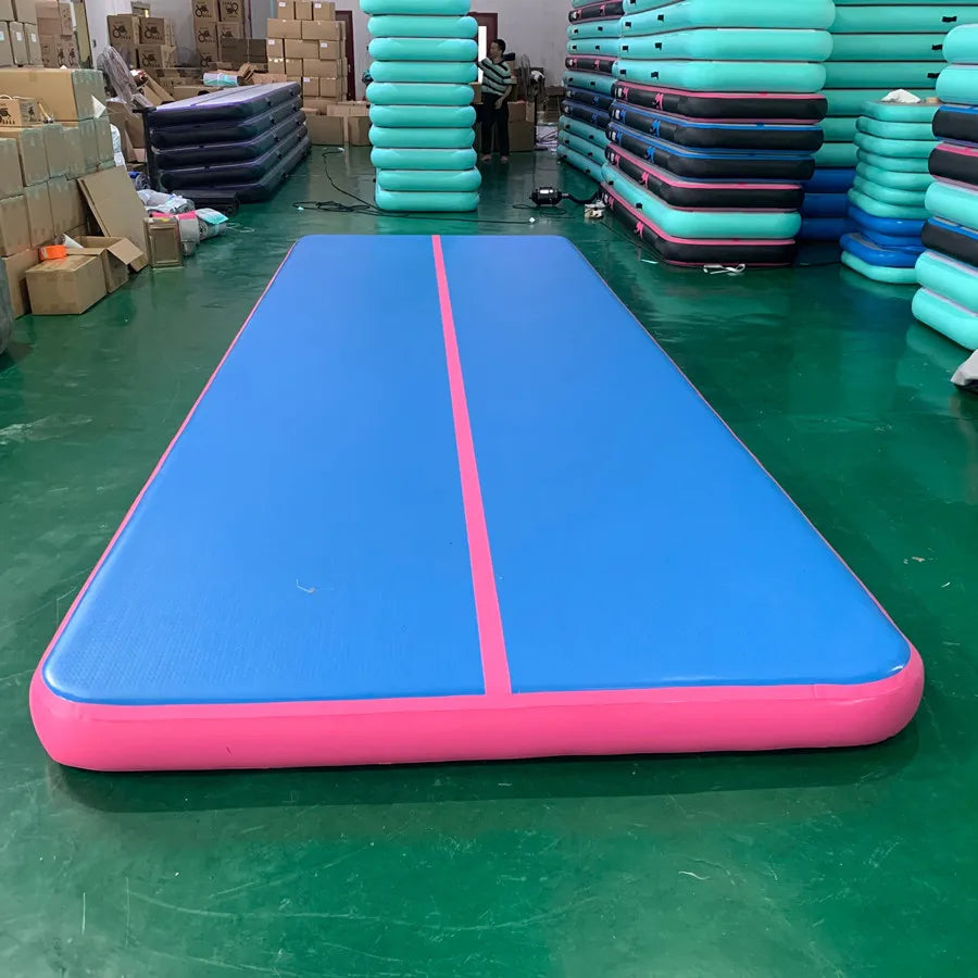 Inflatable Air Track Inflatable Gymnastics Tumble Track Gym Mat 9x2m for Air Floor Yoga Mat for Outdoor Sports