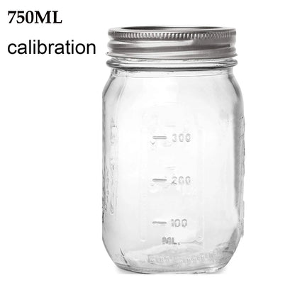 Mason Jars Glass Jar with Lid  Canning Jar for Pickling  Food Storage Drinking Spices Salads Jams Wedding Favors  DIY Decorate