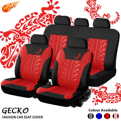 Car Seat Cover Set GeckoPattern Universal Car Seat Cover Full Set Auto Seat Cover Car Styling Interior Accessories