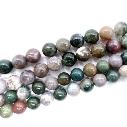 Silver Lion Head Gemstone Beads Stretch Bracelet for Women Men Handmade Crystal Beaded Elastic Healing Power Stone Jewelry