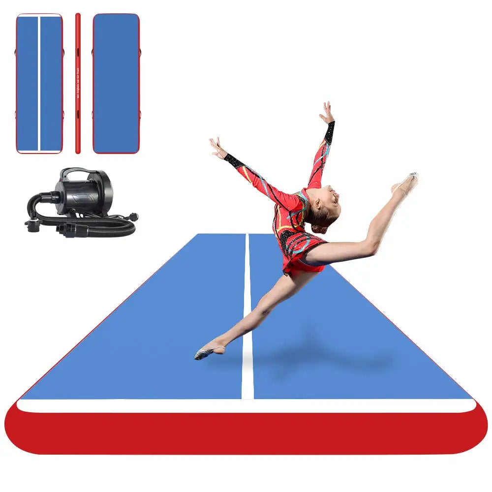 Inflatable Air Track Inflatable Gymnastics Tumble Track Gym Mat 9x2m for Air Floor Yoga Mat for Outdoor Sports