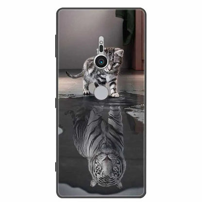Case For Sony Xperia XZ1 XZ2 XZ3 Cover Silicone Painted Soft Phone Back Cases for Sony XZ2 Compact Premium Protective Funda Capa