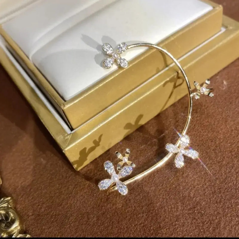 Butterfly Earrings Fashion Jewelry 2020 No Ear Hole Earing Trend Piercings Chain Aretes Accesories for Women Grils Navidad