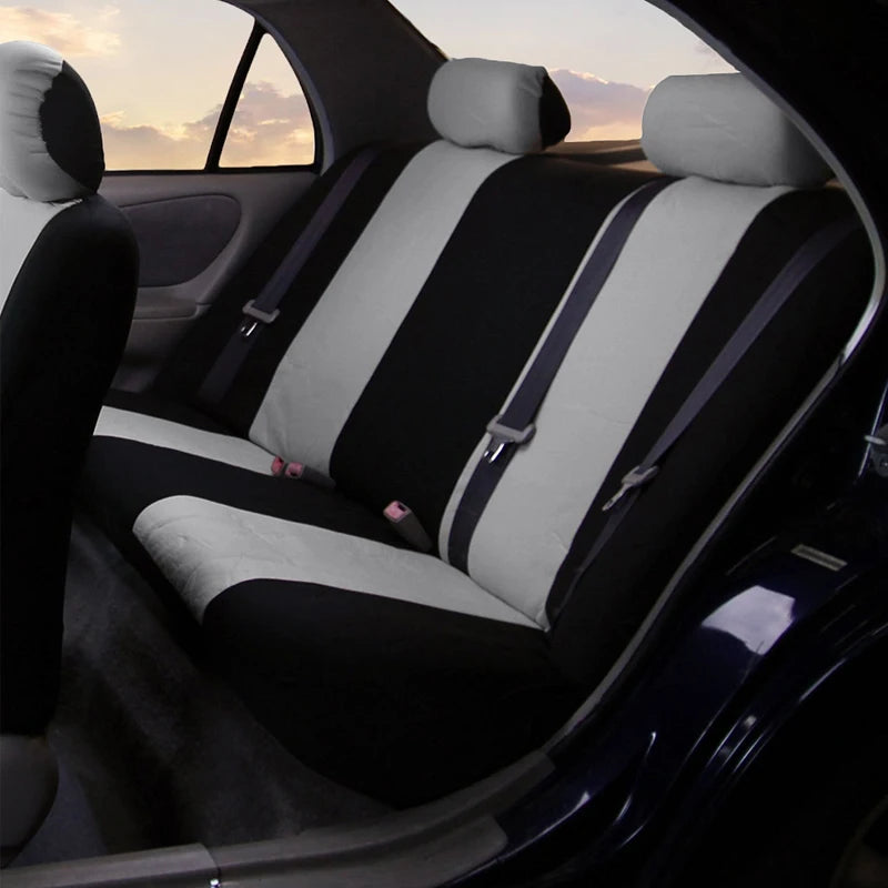 AUTOYOUTH Unique Flat Cloth Car Seat Cover ( Detachable Headrests and Solid Bench) Interior Accessories Universal Car Seat Cover