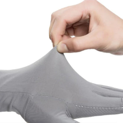 1pair Fishing Gloves Men And Women Half Fingers Ice silk Gloves Outdoor Gloves Summer Sunscreen Non-slip Gloves Sunscreen Gloves