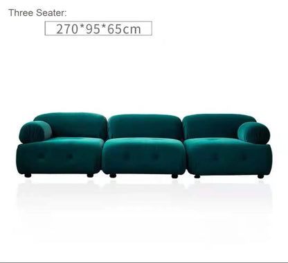 Modern fabric sofa simple modern Large and small apartment type brushed velvet down living room minimalist  furniture