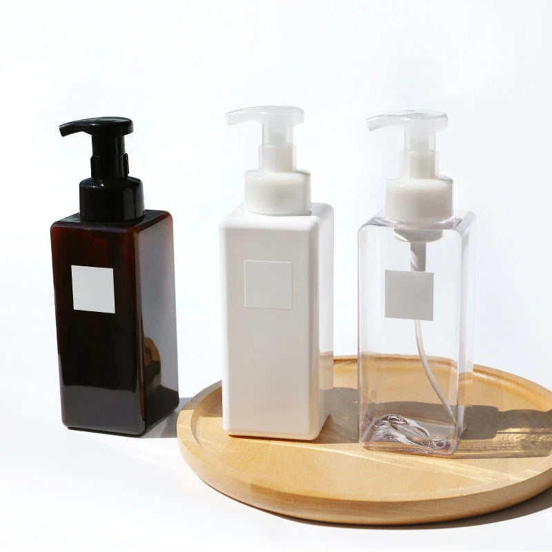 Soap Despenser Portable Foam Pumps Bottle 250/450/650ml Manually Press Soap Foaming Mousses Liquid Dispensers Bathroom Bottling