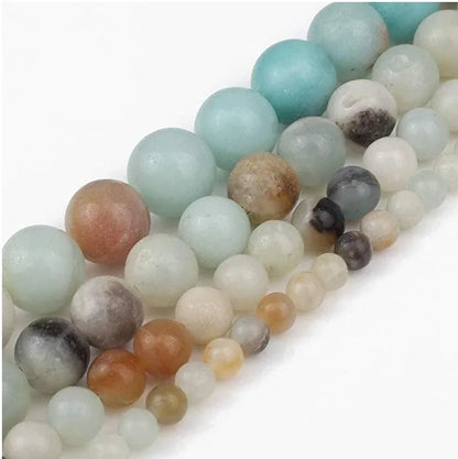 Silver Lion Head Gemstone Beads Stretch Bracelet for Women Men Handmade Crystal Beaded Elastic Healing Power Stone Jewelry