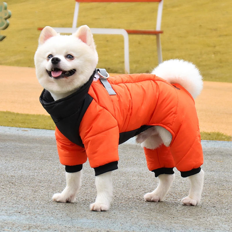 Winter Pet Dog Clothes Waterproof Warm Puppy Jacket Thicken Jumpsuit For Small Large Dog Coat Chihuahua French Bulldog  Clothing