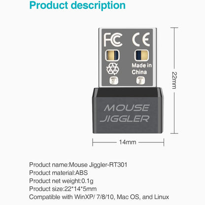 Mouse Jiggler USB,Undetectable Mouse Mover Automatic Computer Mouse Mover Jiggler,Keeps Computer Awake,Simulate Mouse Movement