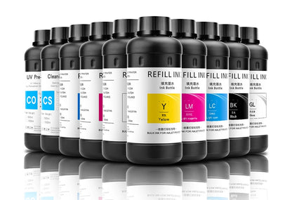 250 ml UV-härtende Tinte für Epson XP600, TX800, XP-600, TX-800, L800, L805, L1800, R290, R300, 1390, 1400, 1410, 1430, DX5, DX7, DX10 UV-Drucker