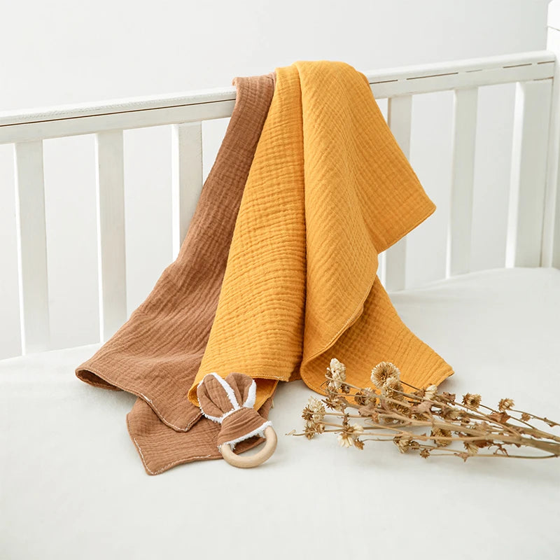 Baby Towel Newborn Bath Towels Comfortable Soft Baby Bathrobe Cute Solid Beach Cotton Towel kids Babies Blanket Products