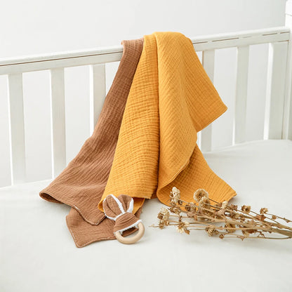 Baby Towel Newborn Bath Towels Comfortable Soft Baby Bathrobe Cute Solid Beach Cotton Towel kids Babies Blanket Products
