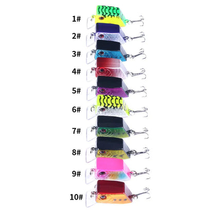 Hengjia 4.5cm 7g Square Crankbait Fishing Wobbler Diving Swimming Bait for Bass Pike Artificial Fishing Tackle