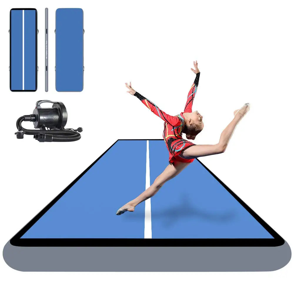 Inflatable Air Track Inflatable Gymnastics Tumble Track Gym Mat 9x2m for Air Floor Yoga Mat for Outdoor Sports
