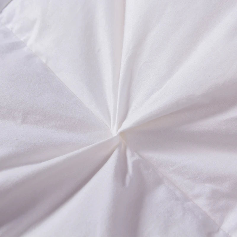 Comforter Bedding White Gray High End Natural Goose Down Alternative Quilted Comforter Duvet Insert Breathable Full/Queen size
