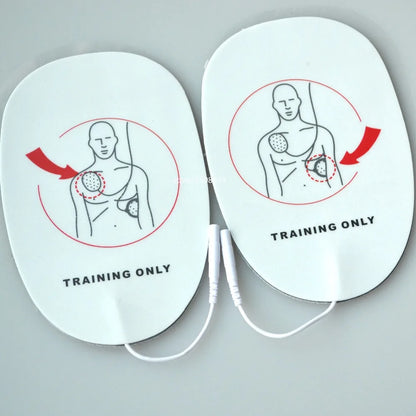 Health Care 5 Pairs AED Training Machine Adult Electronic Patches AED Sticky Pads For First Aid Survival Self Adhesive Kit