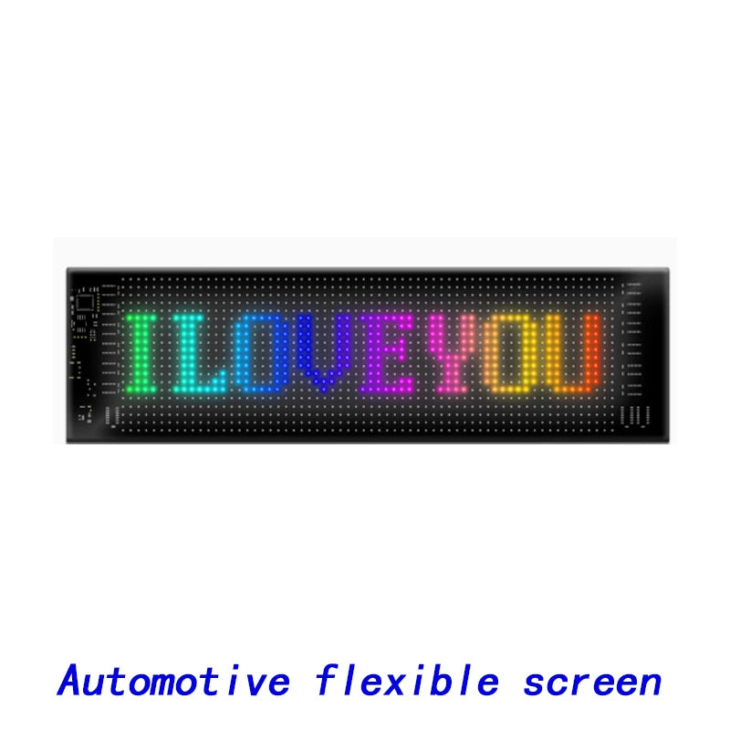 Panneau d'affichage LED programmable avec écran arrière et matrice numérique d'avertissement pour voitures, affichage de messages défilants