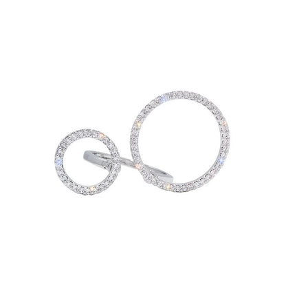 Simple Delicate Small And Big Round Circle Rings For Women New Fashion Jewelry Resizable Bijoux