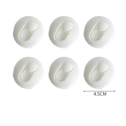 6Pcs Non Slip Gripper Round Shape Quilt Clips Blankets Fastener Bed Cover Duvet Sheet Quilt Plastic Fixer Garment Clips