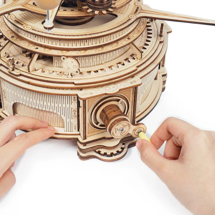 Robotime Rokr DIY-Bausatz ST001 Mechanisches Planetarium 3D-Holzpuzzle für Dropshipping