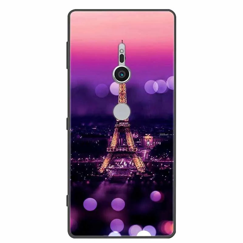 Case For Sony Xperia XZ1 XZ2 XZ3 Cover Silicone Painted Soft Phone Back Cases for Sony XZ2 Compact Premium Protective Funda Capa
