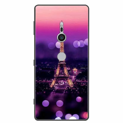 Case For Sony Xperia XZ1 XZ2 XZ3 Cover Silicone Painted Soft Phone Back Cases for Sony XZ2 Compact Premium Protective Funda Capa