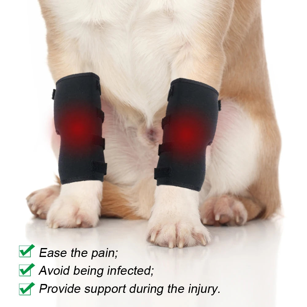 Leg Knee Pads for Dogs Recovery Bandage Anti-Lick Wound Dog Arthritis Auxiliary Fixed Joint Protector Dog Accessories