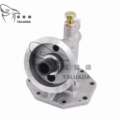 TALUADA Excavator Parts E320B E320C Oil Filter Housing Cabin Oil Filter Base 8 Hole 1R-0739 Oil Filter Head
