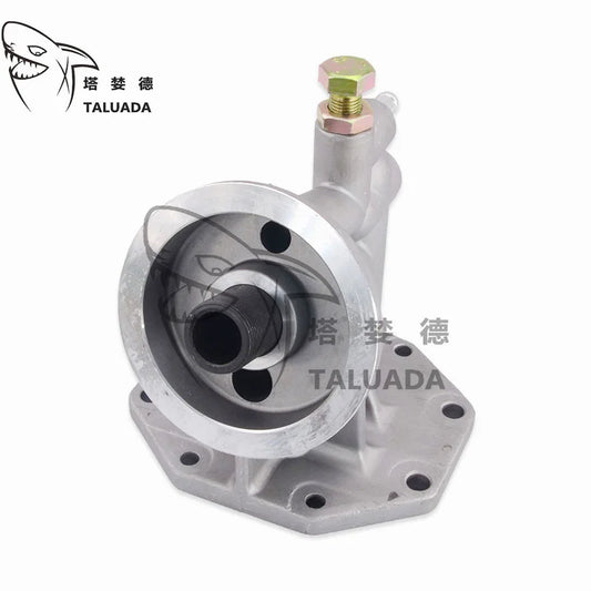 TALUADA Excavator Parts E320B E320C Oil Filter Housing Cabin Oil Filter Base 8 Hole 1R-0739 Oil Filter Head