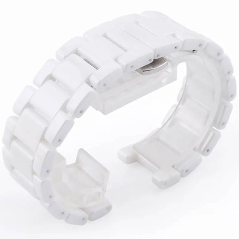 BRETA concave ceramic strap 20*11 18*10 16*9mm watch band  bracelet for gucci omega GC Guess Dior  Pasha