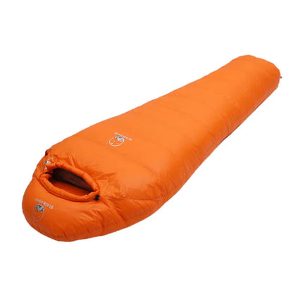 Black Snow Warm White Goose Down Filled Adults Mummy Style Sleeping Bags Fit for Winter Thermal 4 Kinds Thickness Camping Travel