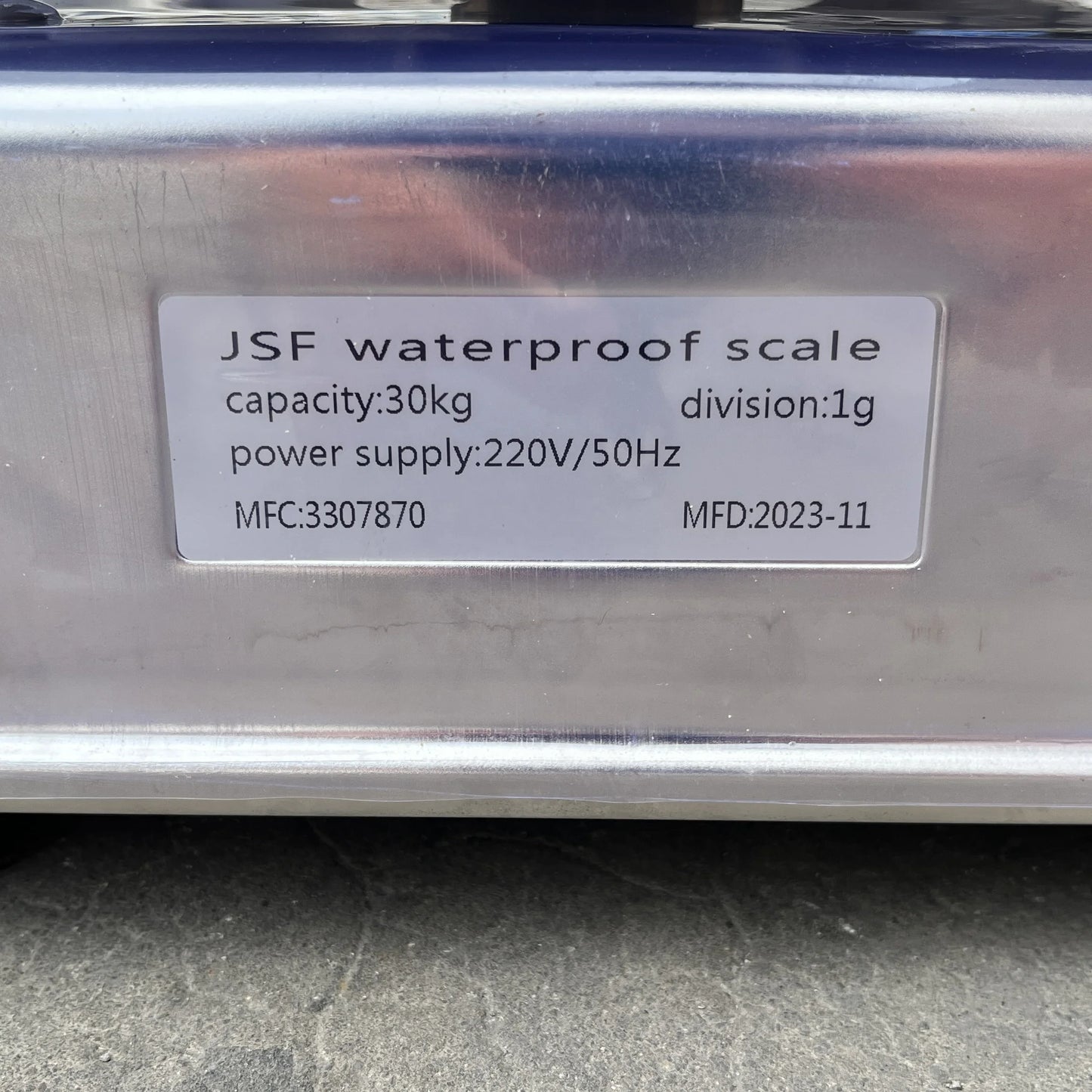 JSF Serie 30 kg Küchenwaage, wasserdicht, Edelstahl, elektronische Tischwaage mit Preisberechnung