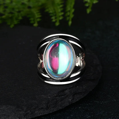 Fine Jewelry Femme Natural Moonstone Rings for Women 925 Sterling Silver Ring Bijoux Wedding Party Jewelry Gift