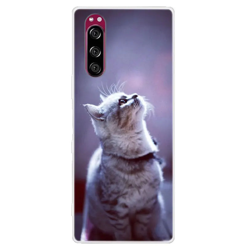 For Sony Xperia 5 Case Xperia5 Bumper Silicone TPU Soft Phone Cover For Sony Xperia 5 J9210 J8210 J8270 6.1' Cases Cartoon