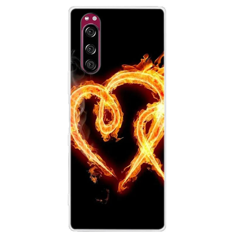 For Sony Xperia 5 Case Xperia5 Bumper Silicone TPU Soft Phone Cover For Sony Xperia 5 J9210 J8210 J8270 6.1' Cases Cartoon
