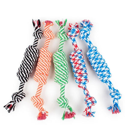 1 Pcs 20CM Dog Toys Funny Cotton Rope Toys For Small Puppy Dogs Pet Chew Toys Pet Supplies Random Colors