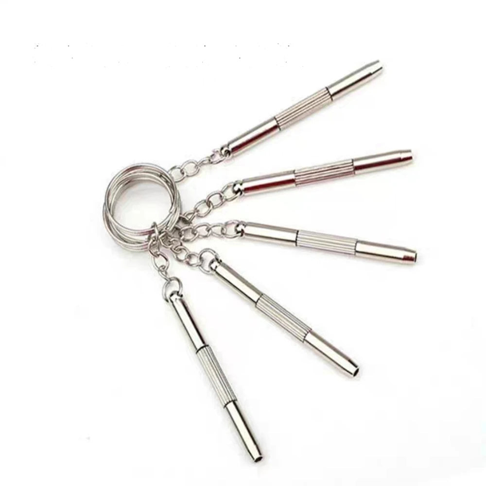 Screwdriver Kit Set Mini Portable Radish Head Screw Driver Transparent Handle Repair Hand Tools Precision Car Repair Small Screw