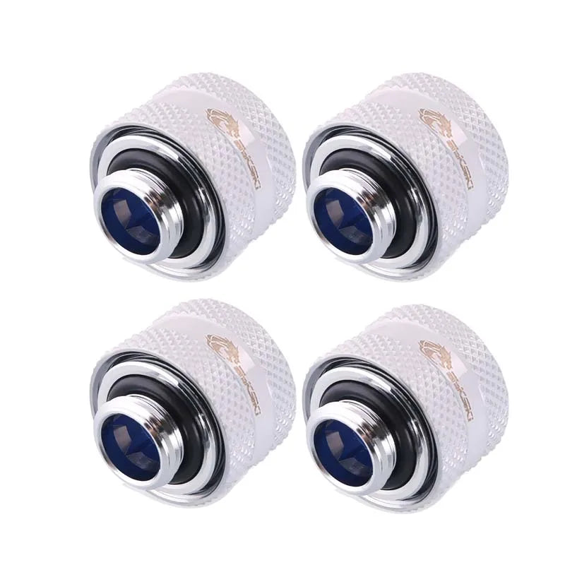 4pcs/lot BYKSKI OD16mm Hard Tube Fitting Hand Compression Fitting G1/4'' Computer Accesspries Fitting use for Rigid Tube