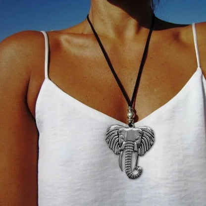 Christmas gifts for women Long necklace elephant necklace boho necklace