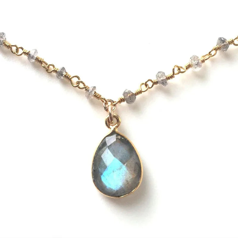 Gray Freshwater Pearl Necklace Baroque Pearl necklace  Pearl Necklace Aqua Chalcedony Seed Pearl Necklace