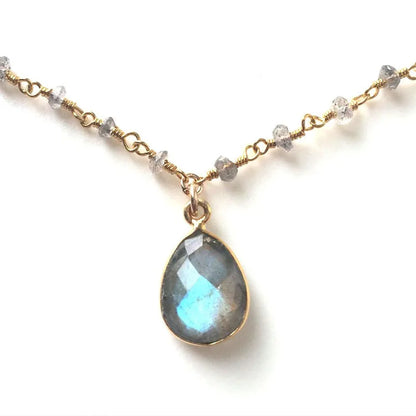 Gray Freshwater Pearl Necklace Baroque Pearl necklace  Pearl Necklace Aqua Chalcedony Seed Pearl Necklace