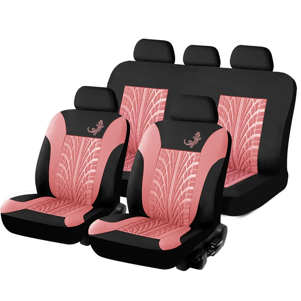 Car Seat Cover Set GeckoPattern Universal Car Seat Cover Full Set Auto Seat Cover Car Styling Interior Accessories